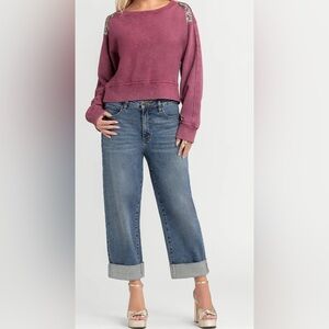 Jessica Simpson Boyfriend Jeans in Classic Blue